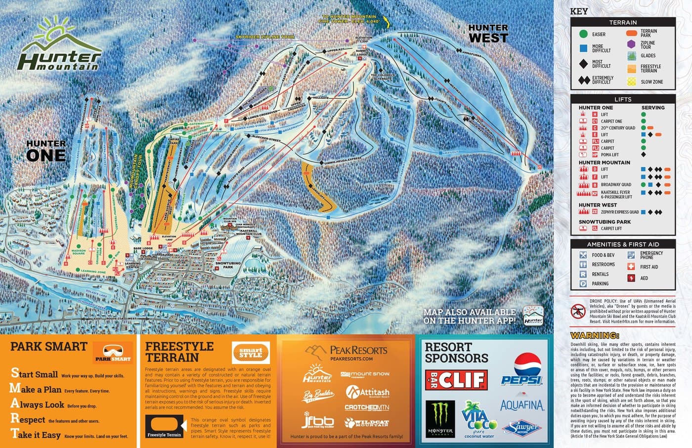 Hunter Mountain Trail Map