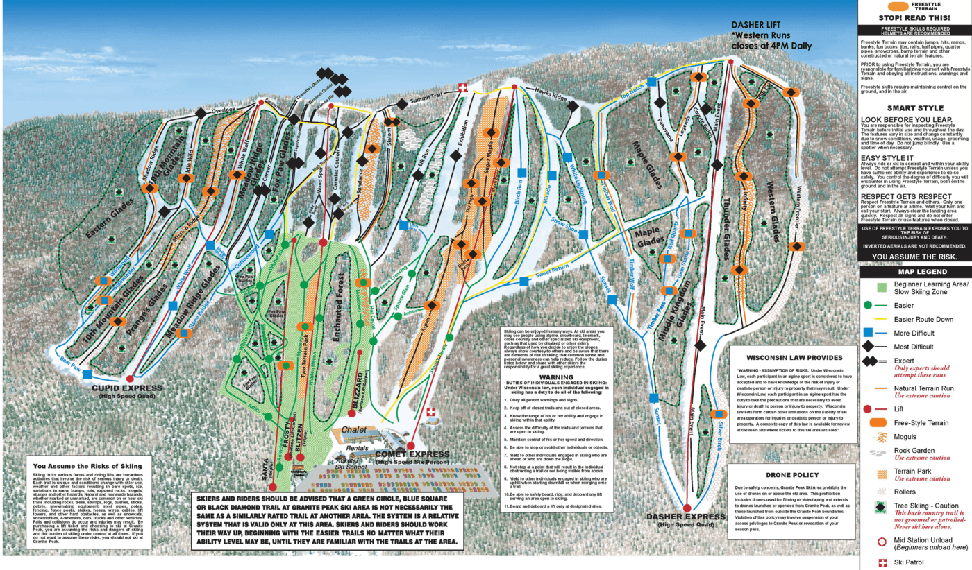 Granite Peak Trail Map