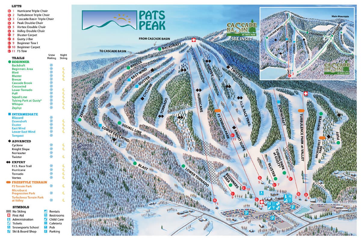 Pats Peak Trail Map